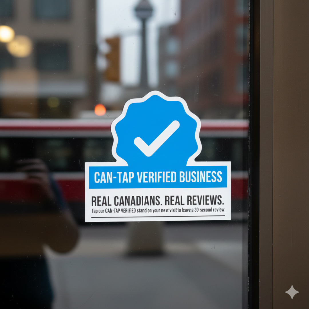 CAN-TAP Verified Business window badge sticker